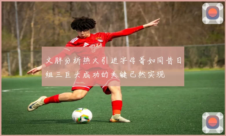 文胖分析热火引进字母哥如同昔日组三巨头成功的关键已然实现